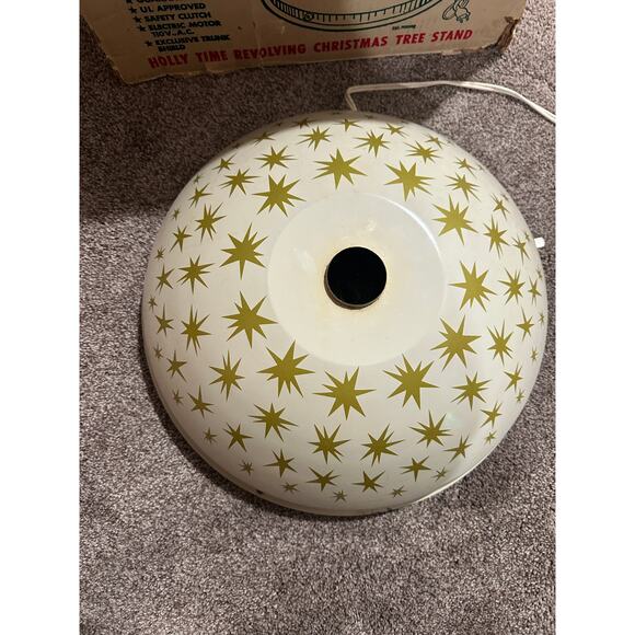 Vintage '62 Holly Time Tree Turner w/ Box Starburst Pattern | Model A35 | Works - Picture 2 of 5